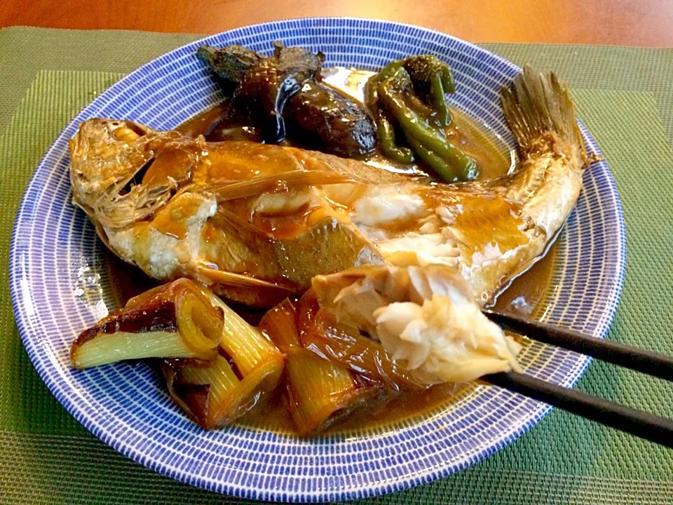 White croaker boiled w/soy sauce🐟ｲｼﾓﾁの煮付け|🌈Ami🍻さん