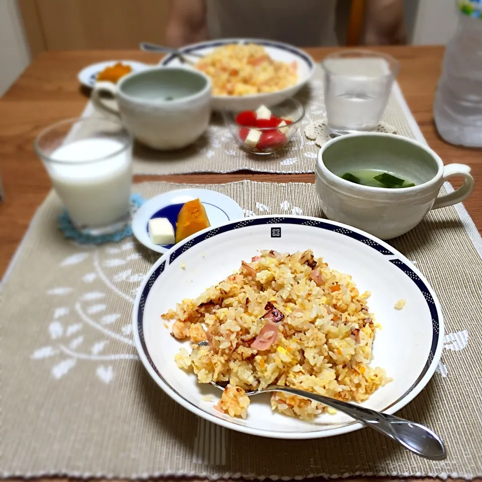 今日の夕飯#チャーハン|あさこさん