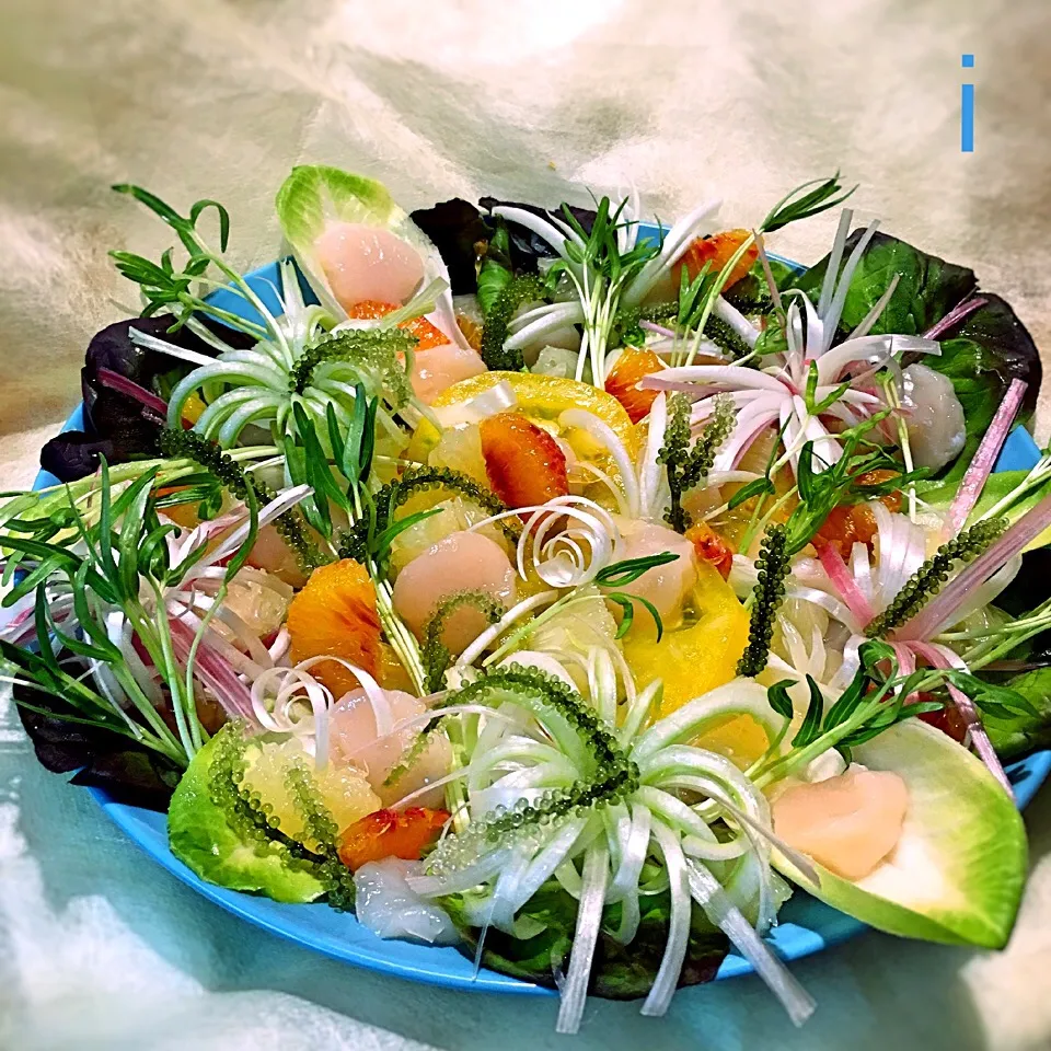 Snapdishの料理写真:海の中風サラダ 【Under the sea salad】|izoomさん