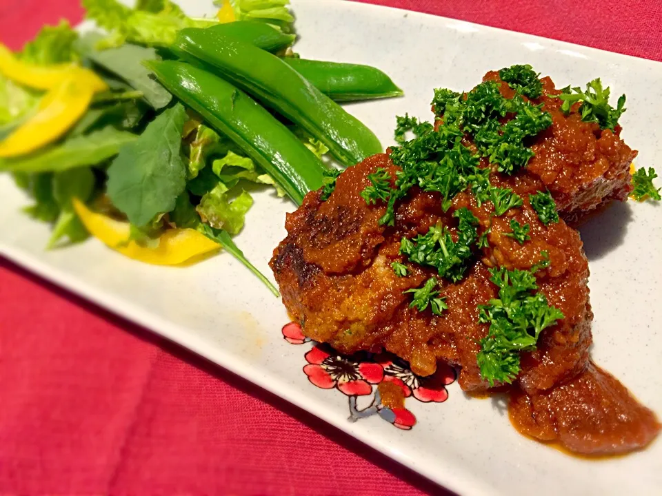 Italian meat ball with homemade fresh tomato sauce.
自家製トマトソースのイタリアンミートボール。|Sayaka Jinsenji Huletteさん