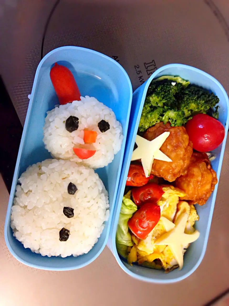 雪だるま弁当♡|yonjiさん