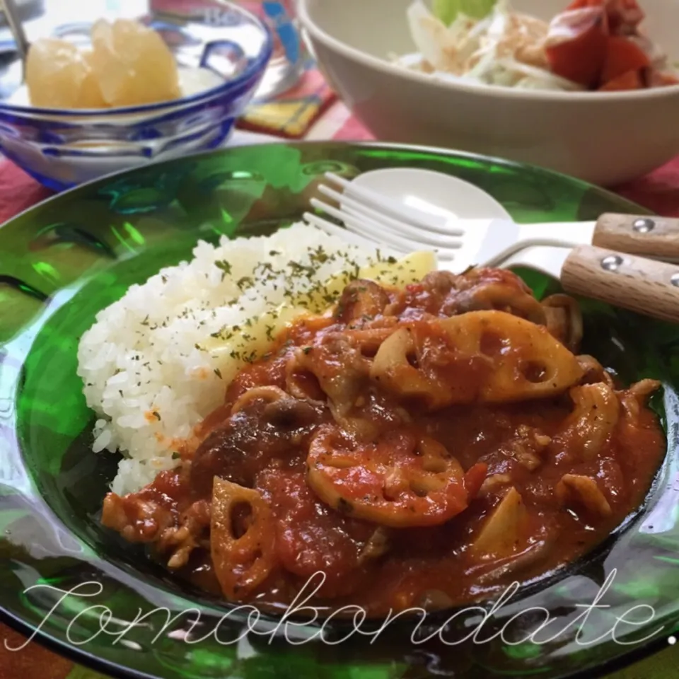 豚肉とレンコンのトマト煮込み🍴♡|🇯🇵ともこちゃん。さん