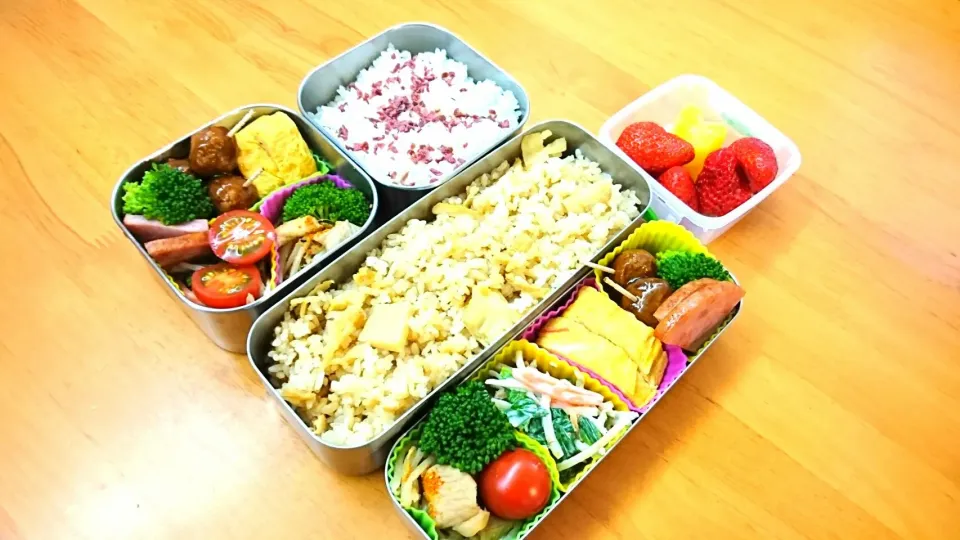 4月19日筍ごはん弁当|あけみさん