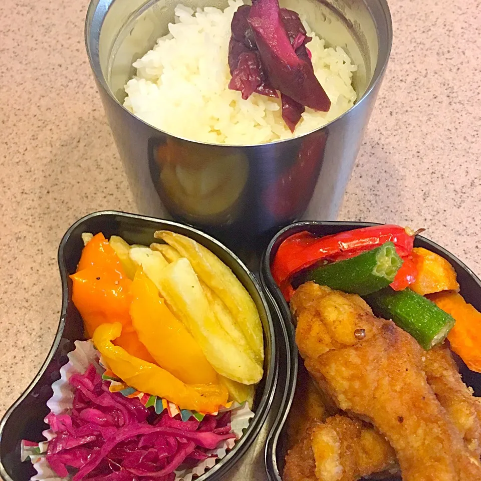 息子喜ぶThe揚げ物ばかり弁当〜😬|Seikoさん