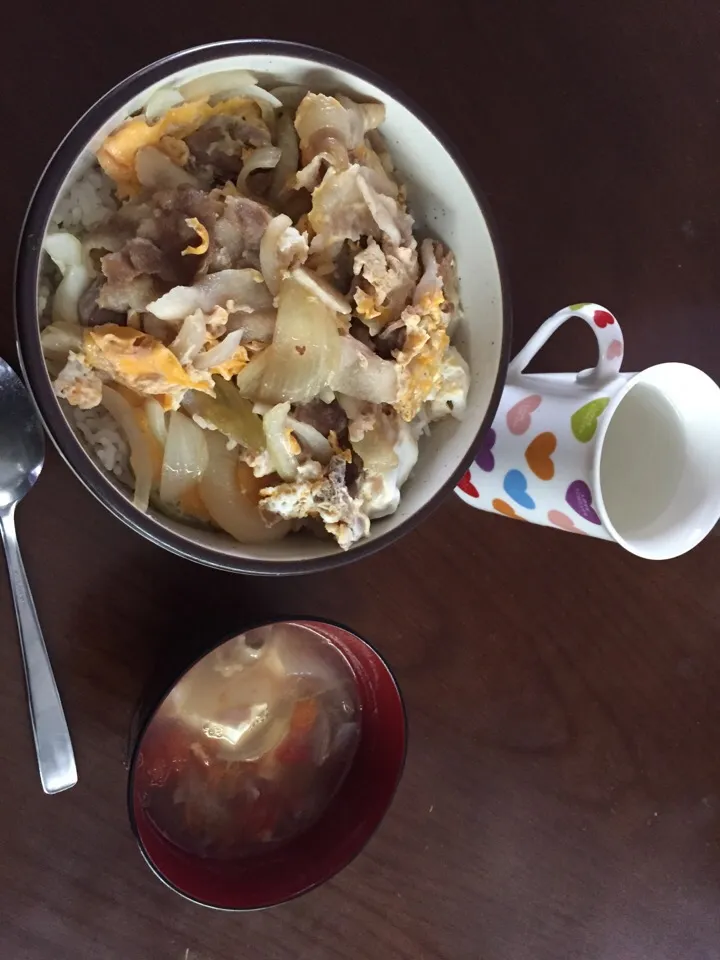 なんちゃって親子丼と野菜スープ|きょうかずさん