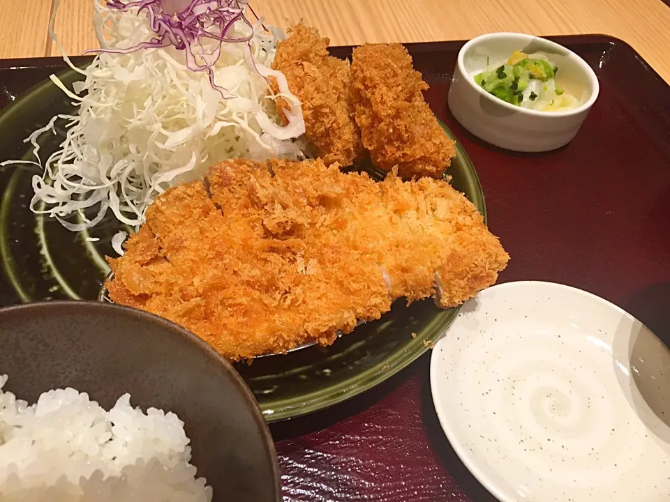 ロース、ヒレかつ定食|ふくぷくさん