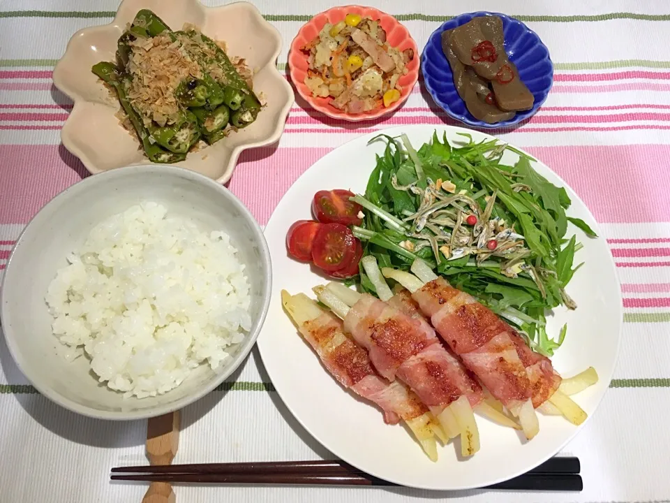 Snapdishの料理写真:ポテトのベーコン巻き|yuuさん