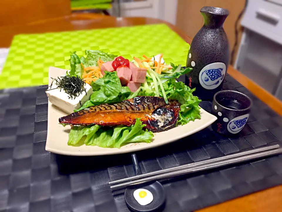 鯖味醂干&お豆腐スパムサラダ🍶|マニラ男さん