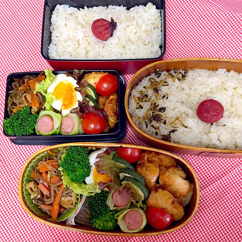 4/20 中学男子のお弁当&パパ弁|おおけいさん