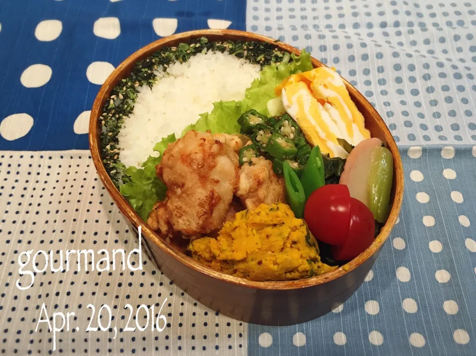 Snapdishの料理写真:2016.4.20 息子お弁当♪|プーティさん