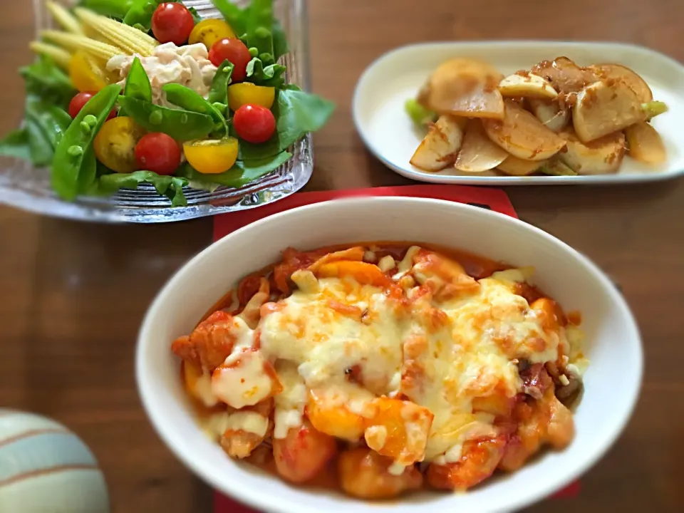 鶏肩肉のコチュケチャトマチーズ焼き|noryさん