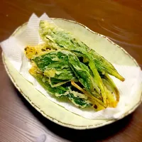 Snapdishの料理写真:アイヌネギの天ぷら|ichikoさん