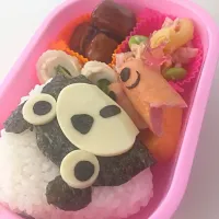 Snapdishの料理写真:頑張れ❗️❗️くまモンキャラ弁♡|れなママさん