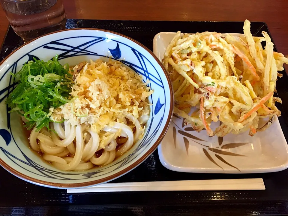 丸亀製麺 ぶっかけ冷並 野菜かきあげ|カウンター嬢さん