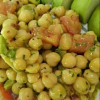 Snapdishの料理写真:Chickpea salad for my 5th detox day|Diane Seraさん