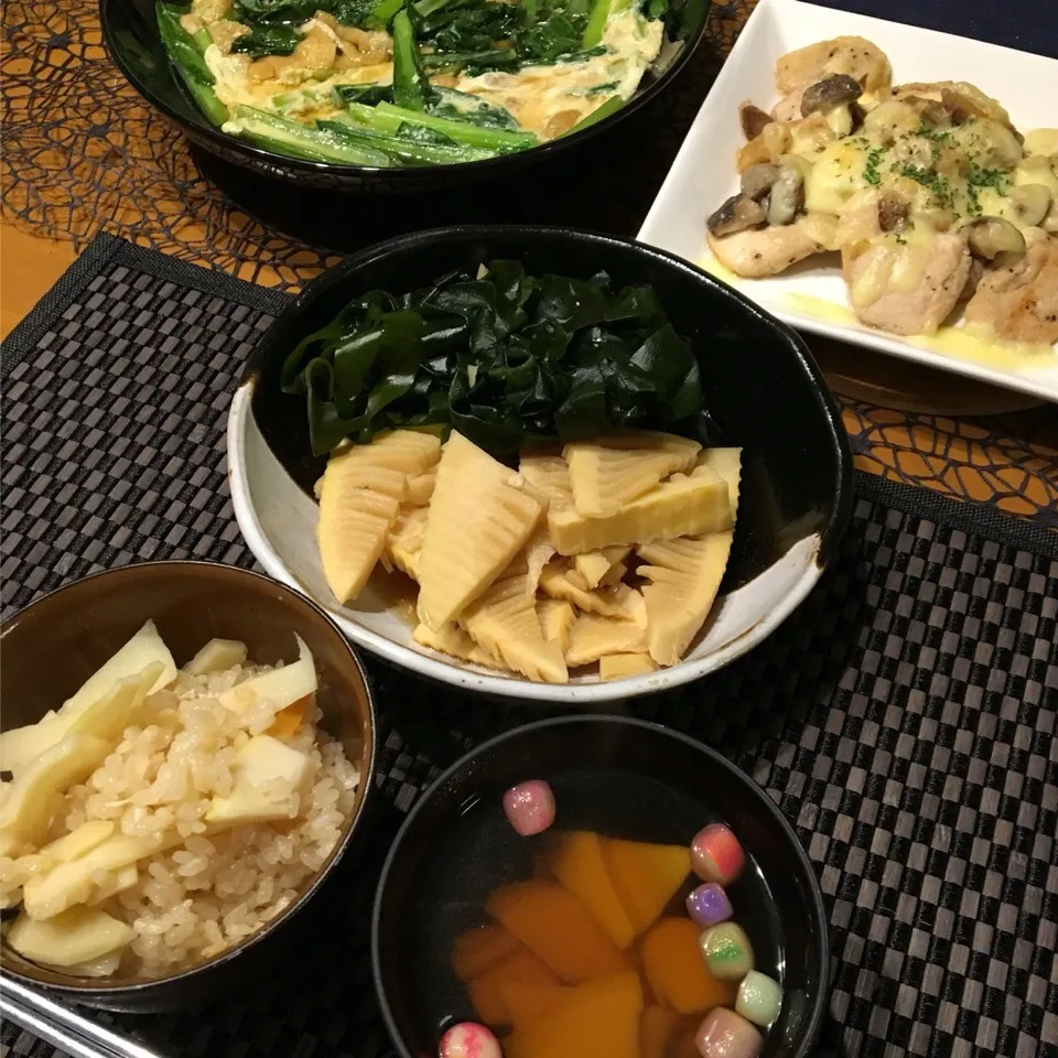 Snapdishの料理写真:今日はたけのこづくし|Yuka Yasudaさん