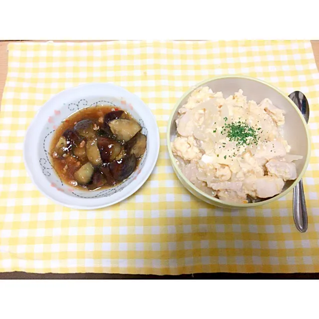 ◎親子丼
◎ナスのみぞれ炒め|まなみさん