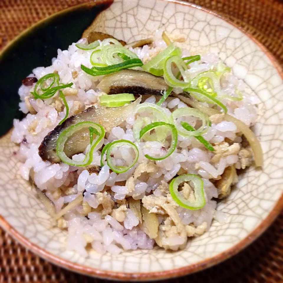 Snapdishの料理写真:大好き鶏ゴボウごはん😋|nao子さん