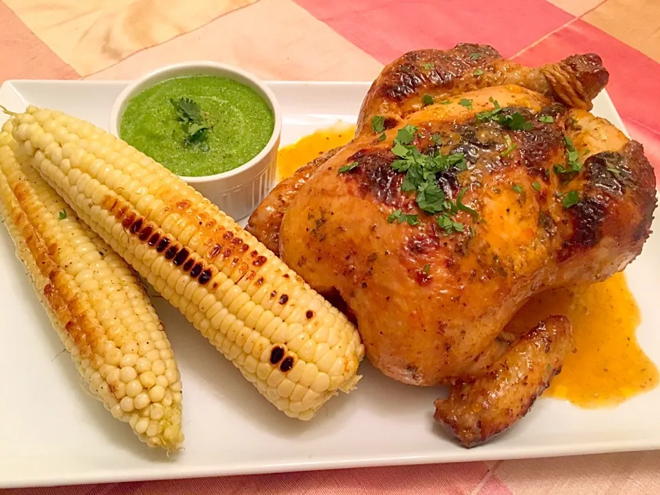 Pollo a la Brasa and Fresh Verde Sauce for Dinnah!|Jenevieve Johnsonさん