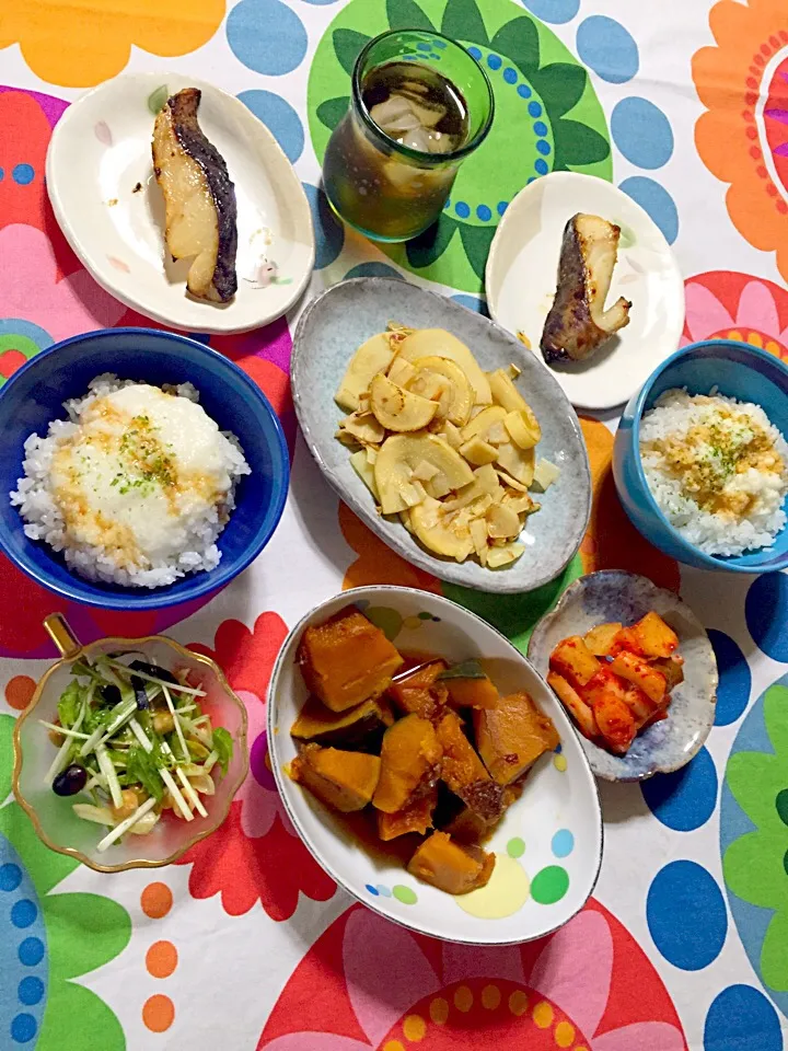 Snapdishの料理写真:昨日の晩御飯〜〜(∪。∪) ﾁｭｯ☆|さくたえさん