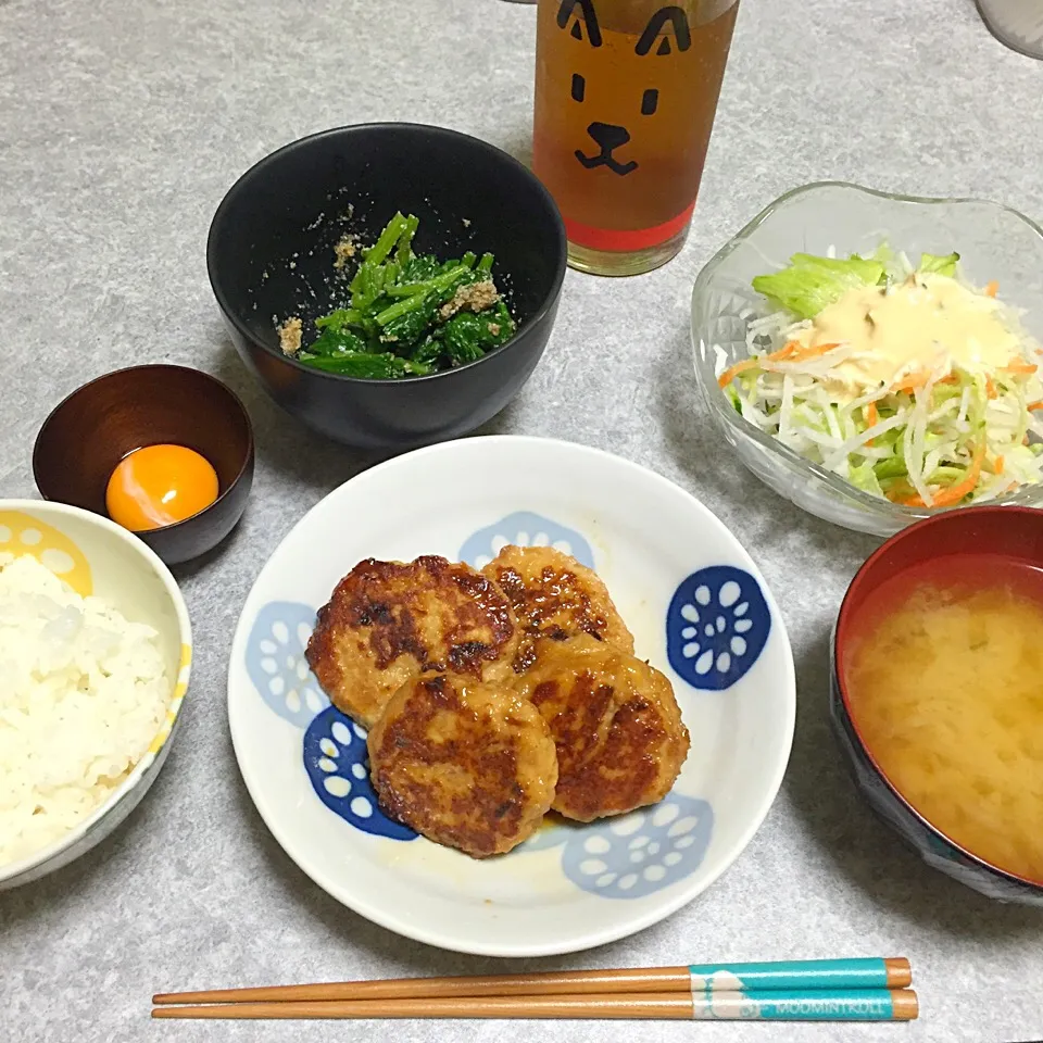 Snapdishの料理写真:鶏むね肉のつくね|まゆまろさん