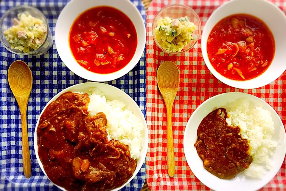 ⚕夜ごはん⚕

お母さんがカレー作ってくれてたのでサラダとスープを…◟́◞̀|愛さん