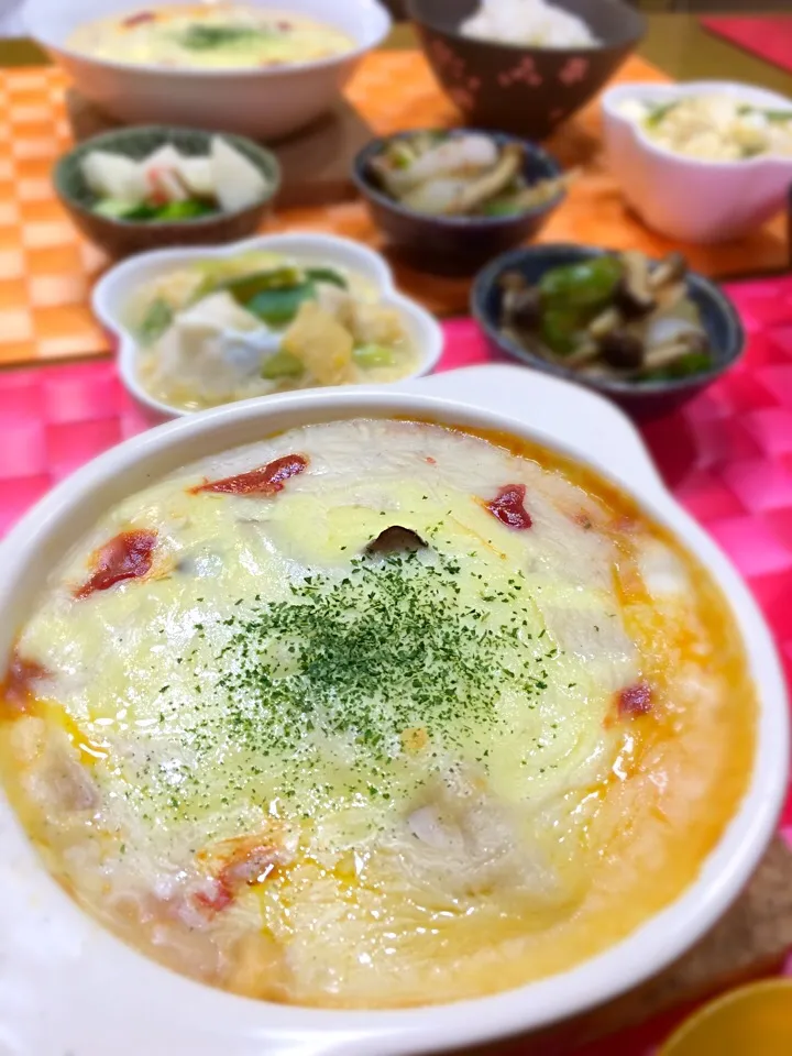 Snapdishの料理写真:餃子の皮で♡なんちゃってラザニア😬|ゆりねかふぇさん