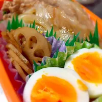 Snapdishの料理写真:パパお弁当✨生姜焼き|まりこさん