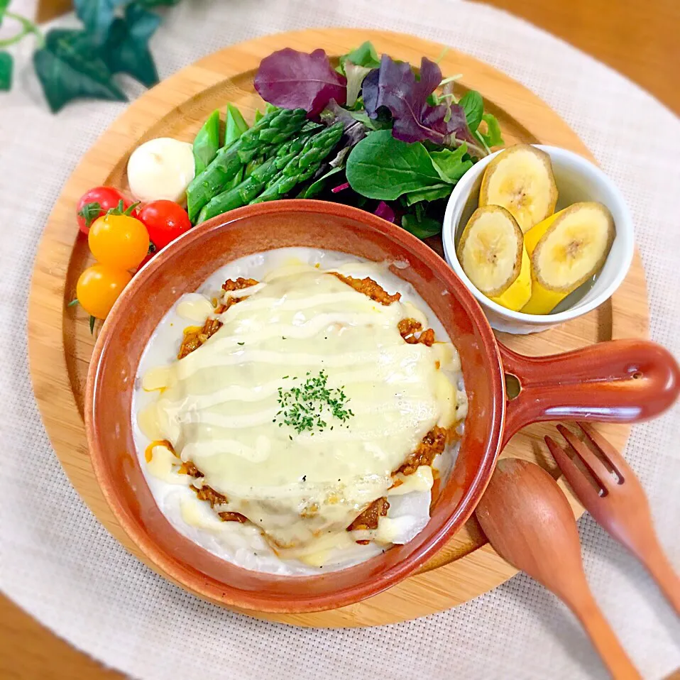 カレーリメイク❤️焼きチーズカレー🍛|むぎママさん