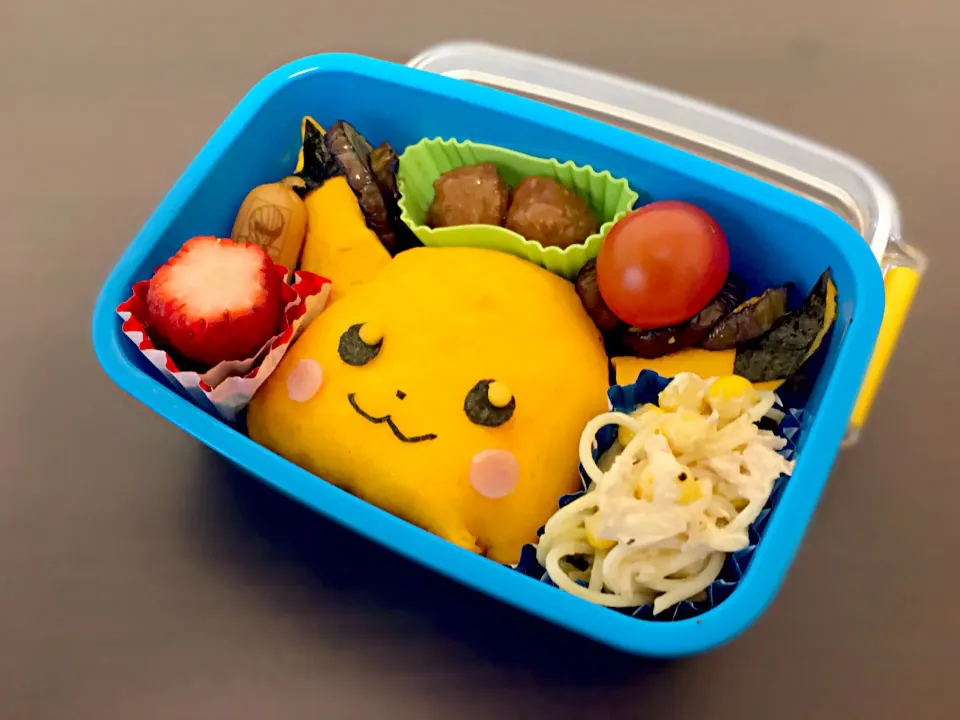 Snapdishの料理写真:ピカチュウ弁当|ぐっちさん