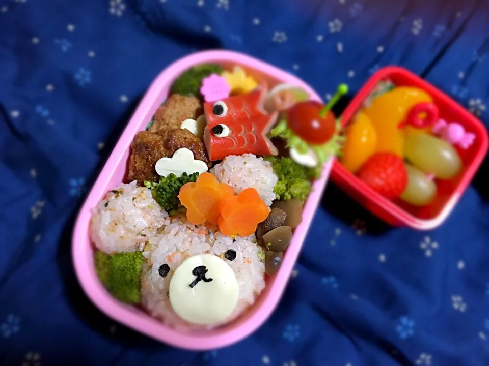 月一弁当♡|わんこさん