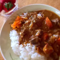 Snapdishの料理写真:ルーを使わないスッキリこく旨朝カレー🍛|Kazuさん