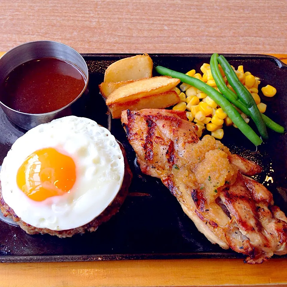 エッグハンバーグ＆おろしポン酢チキン|シュンさん