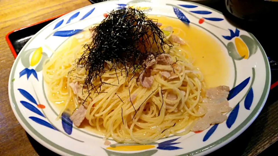 豚しゃぶおろしポン酢パスタ🍝|mky710801さん