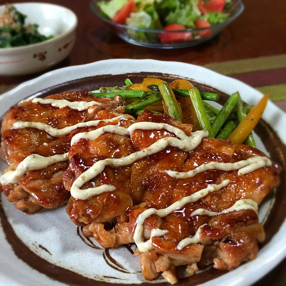 照り焼きチキン 青柚子胡椒マヨ|qtyucoさん