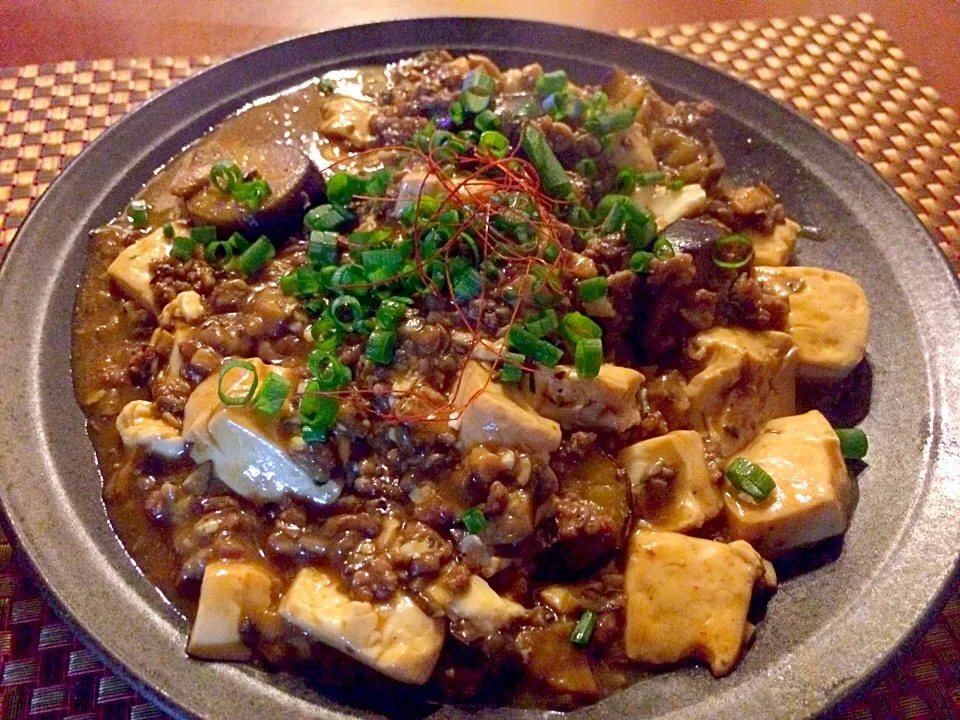 Sichuan style bean curd&egg plant(Mapo Tofu&🍆) 🇨🇳麻婆豆腐&茄子|🌈Ami🍻さん