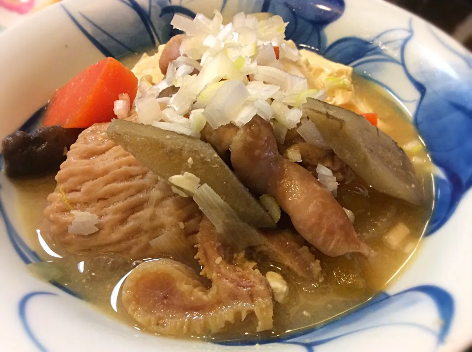 今宵は、モツ煮😋「モツ、ハチの巣、牛テッポー」|アライさんさん