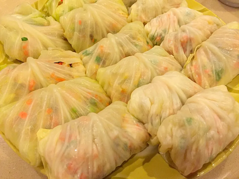 Cabbage rolls with chicken|yongyongさん