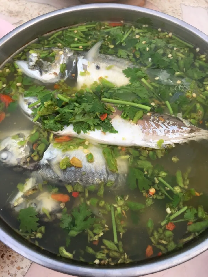 Mackerel spicy soup|maisiさん