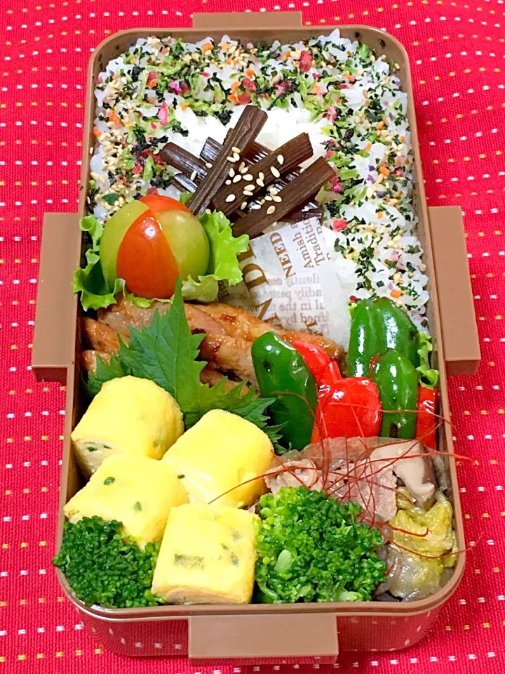 高校生男子のがっつり弁当.ﾟ٩(๑⃙⃘˙ᵕ˙๑⃙⃘)۶:.｡|おざMAMAさん