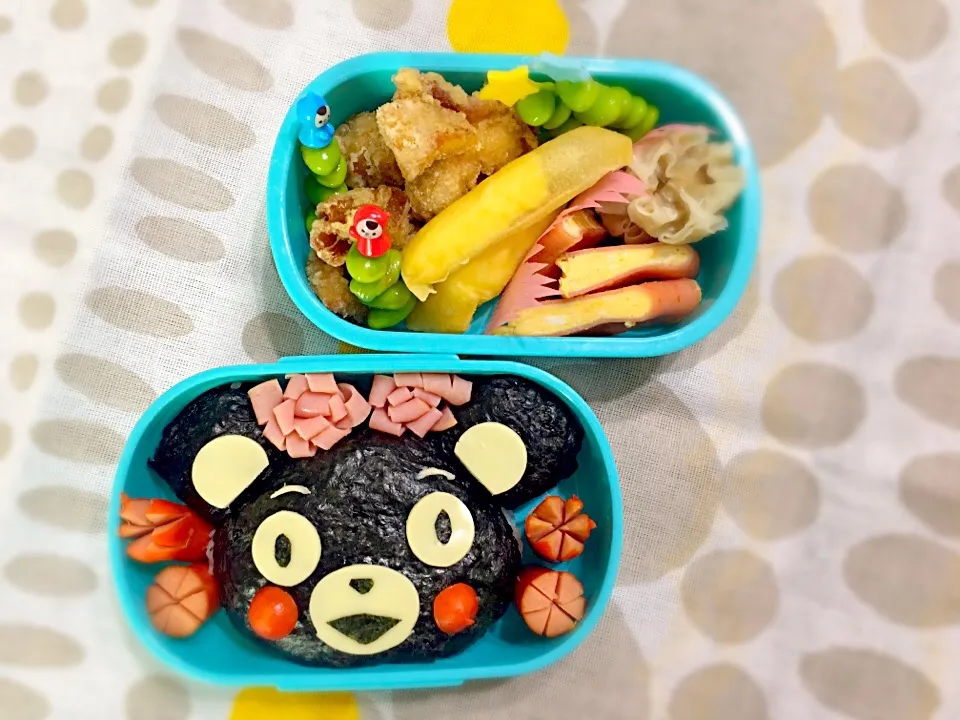 頑張れ熊本！くまもん弁当。|あきとんとんさん