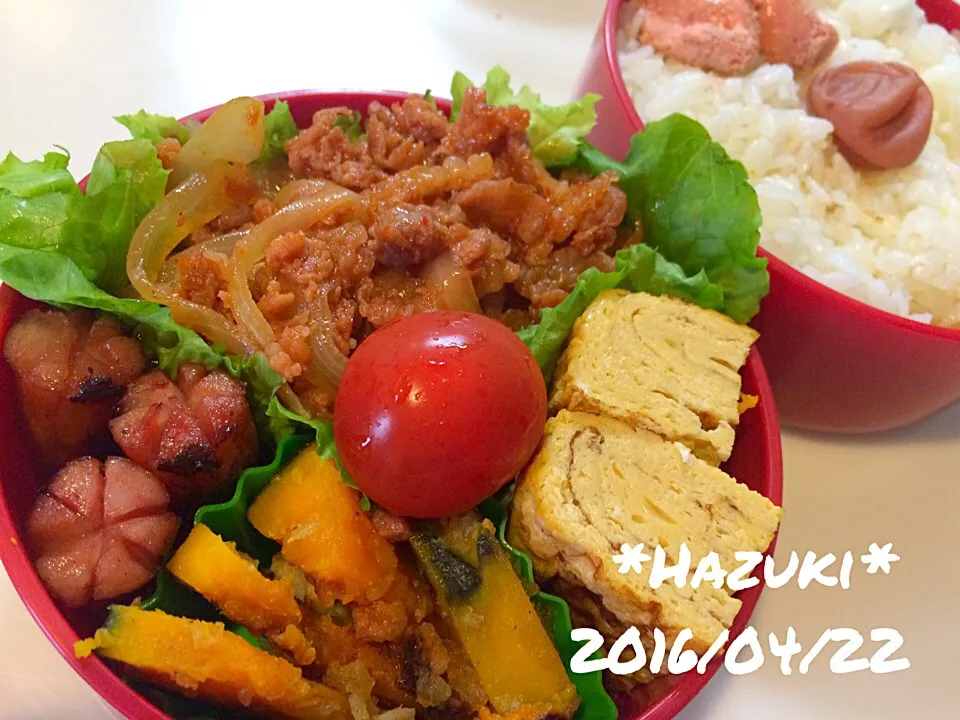 4月22日(金) 高校生息子🍱🍱＆旦那弁当🍱|Hazukiさん