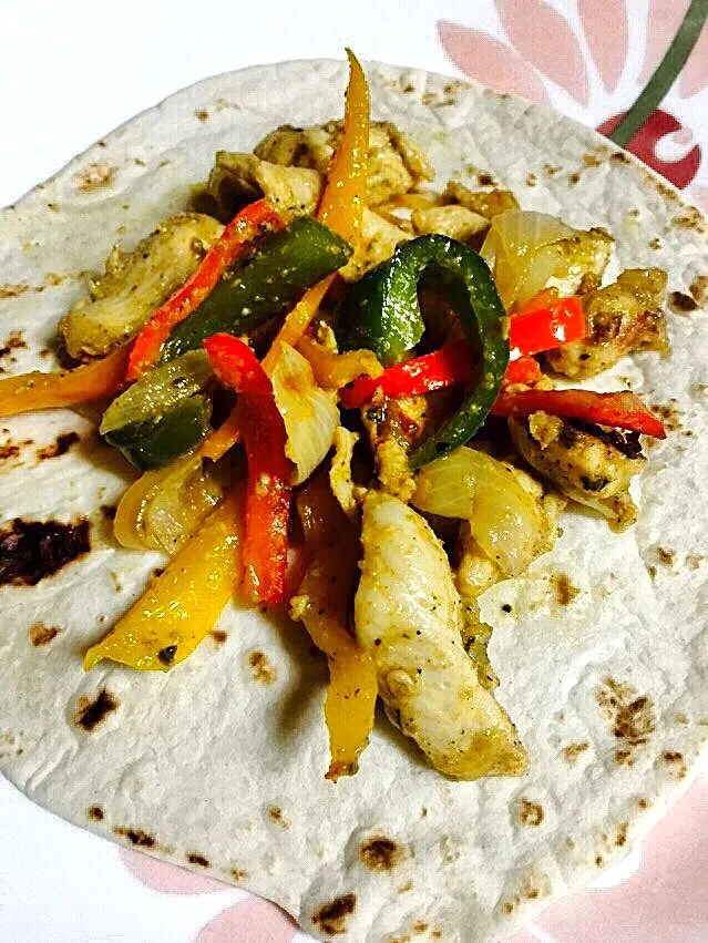 chicken fajita dinner @home|Qchannel Tachifujiさん