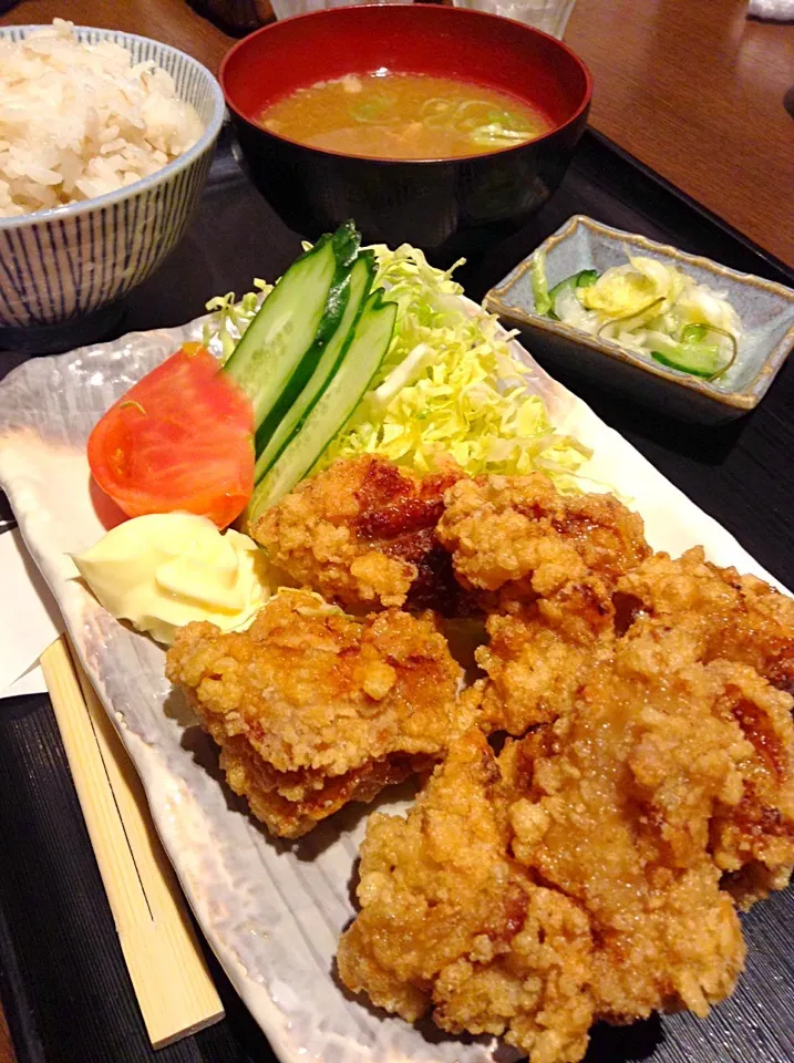 唐揚げ定食@居酒屋じゅん（東大宮）|Kazuya Miyukiさん