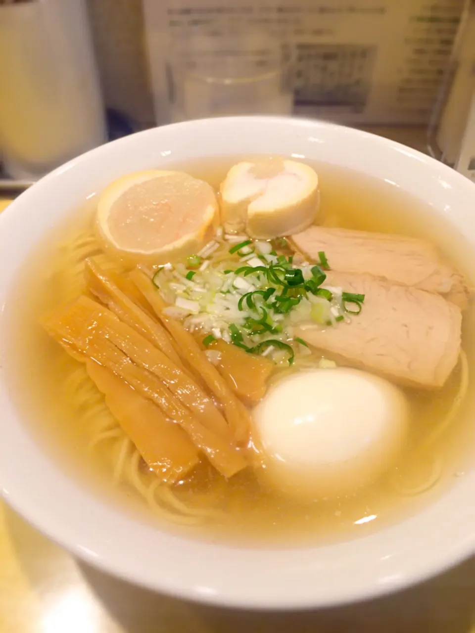 塩ラーメン＋味玉＋お麩|morimi32さん