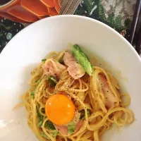 Snapdishの料理写真:豆乳でパスタ|M Kさん