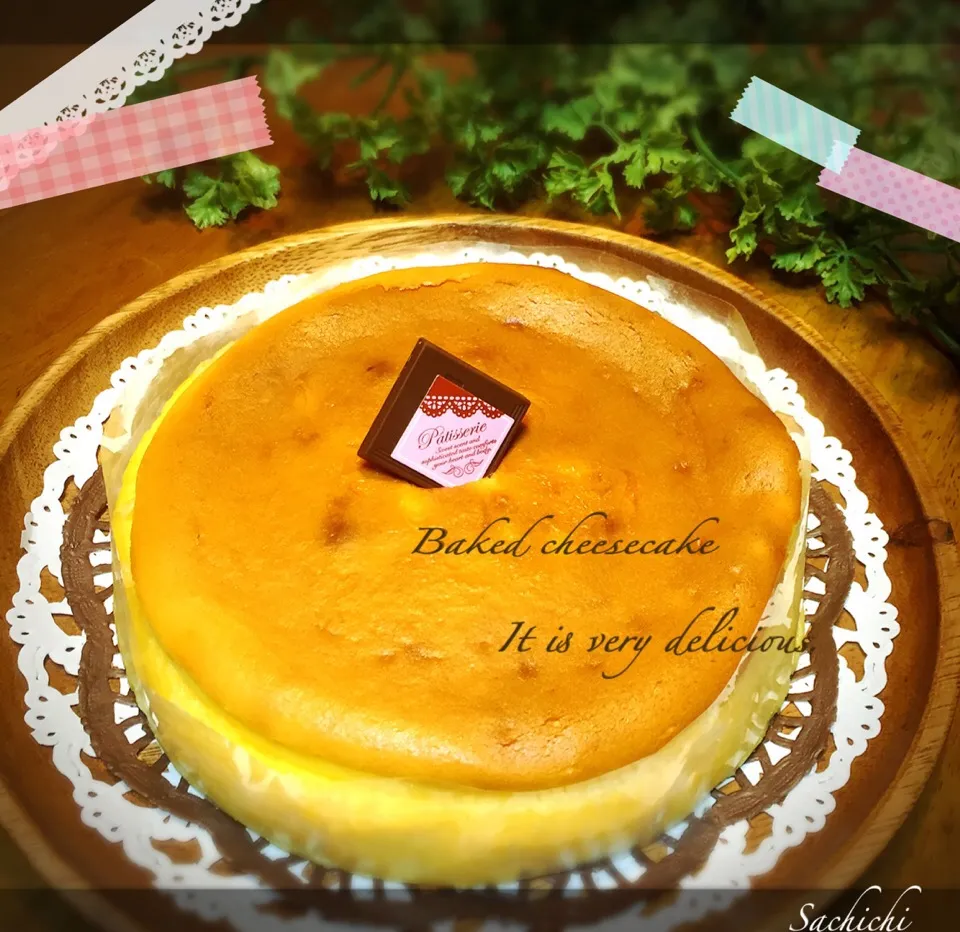 Snapdishの料理写真:久しぶりに姉ちゃんのチーズケーキ食べたいな！
弟の一言で喜んで作っちゃったよ！◝(๑⃙⃘′ᗨ˂̶๑⃙⃘)◞♡|Sachichi♪さん