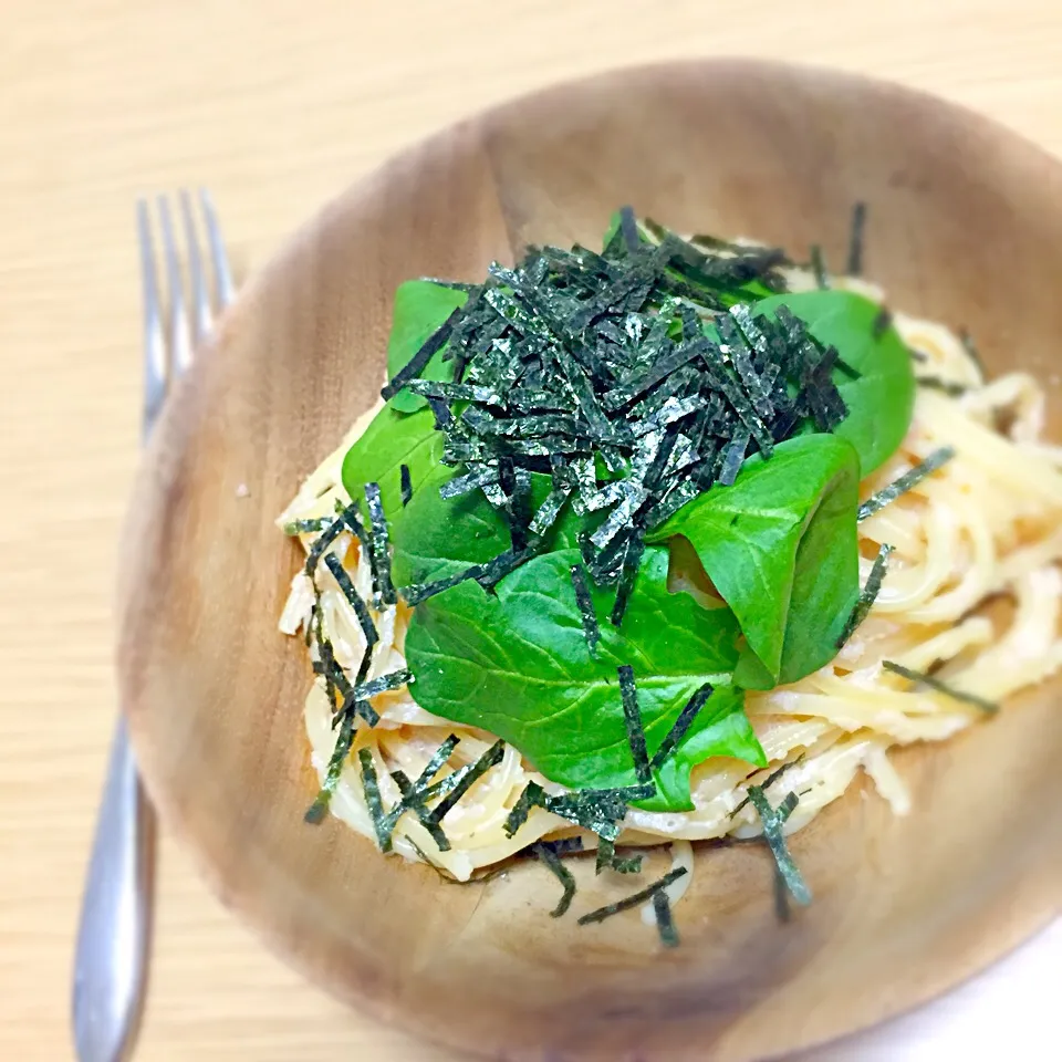 Snapdishの料理写真:たらこパスタ 4/23|yuiさん