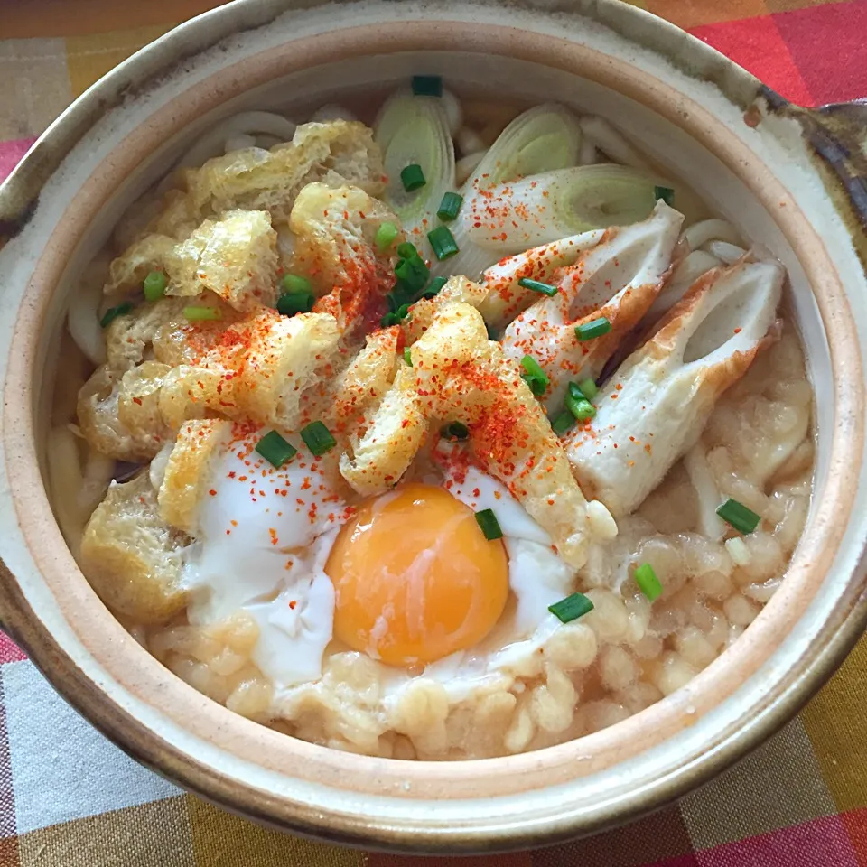 鍋焼きうどん|カウンター嬢さん