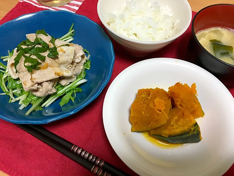 豚しゃぶ梅しそ風味
カボチャの煮物|まりさん